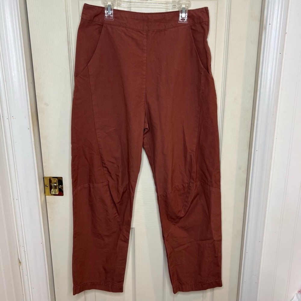 Prairie Under Ground Orange High Rise Straight Leg Cropped Pants Size Small